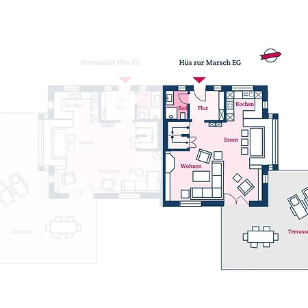 Hues Zur Marsch Prázdninový dům Oldsum